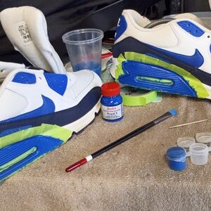 Nike Air Max Men’s Sneakers in White and Royal Blue